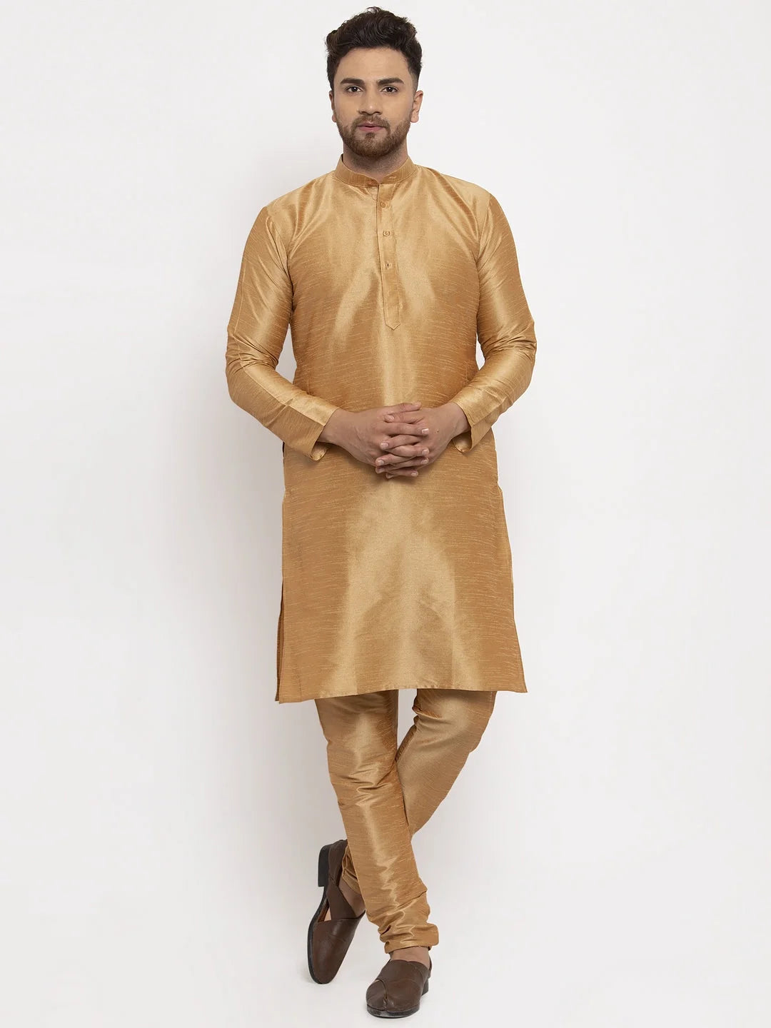 Men's Solid Kurta Pajama with Waistcoat | Cotton Kurta Set