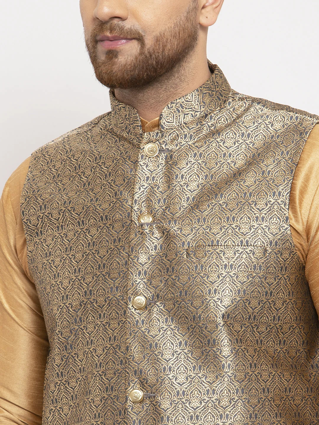 Wonder Solid Kurta Pajama with Waistcoat | Mens Kurta Set
