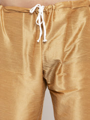 Wonder Solid Dupion Kurta Pajama with Woven Jacqaurd Waistcoat