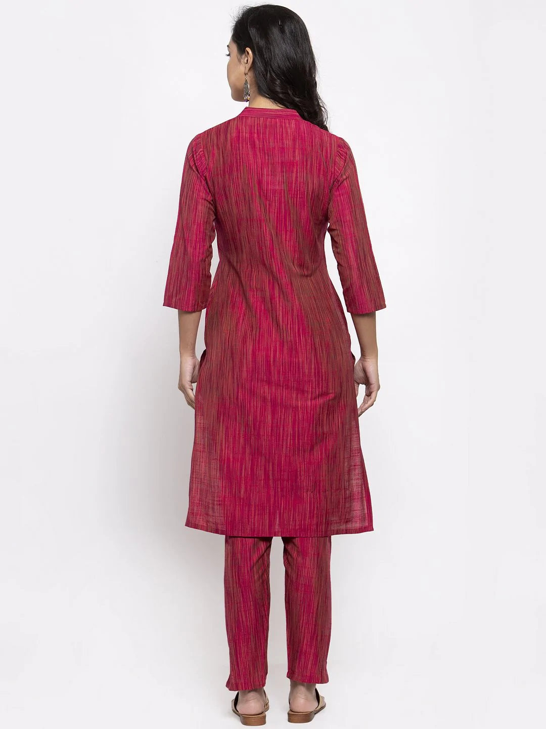 Pink Cotton Kurta Set | Women's Designer Indian Kurta Sets