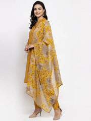 Gotta Patti Kurta with Trousers & With Dupatta ( JOKS D34W 1466 Green )-JOKS-D34W-1466