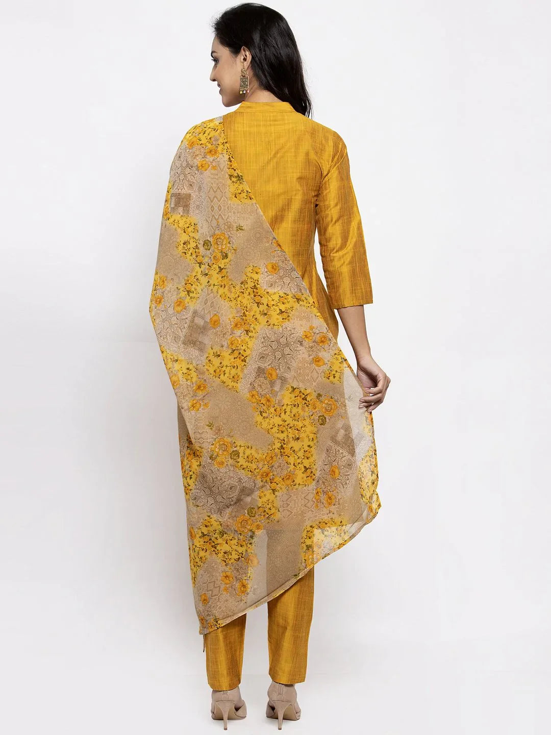 Green Anarkali Kurta for Women - Gotta Patti Kurta Set