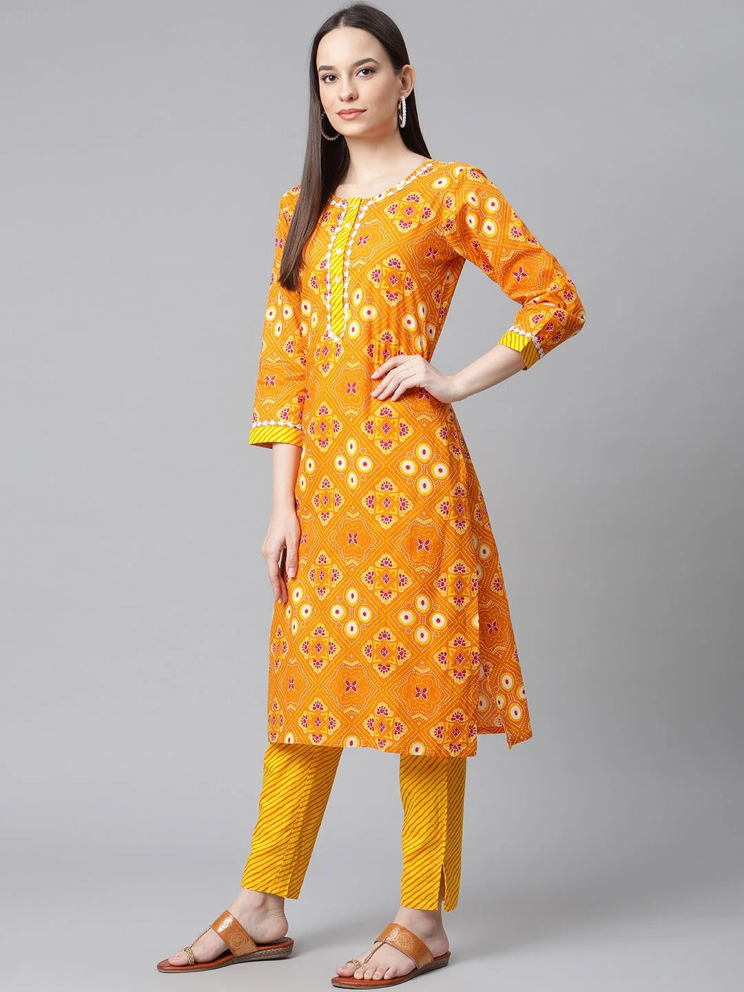 Maroon Solid Indian Kurta Set with Dupatta for Women