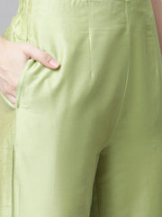 Women Yellow Embroidered Regular Sequinned Kurta with Trousers & Dupatta ( JOKS D19Sky 1383 Yellow )