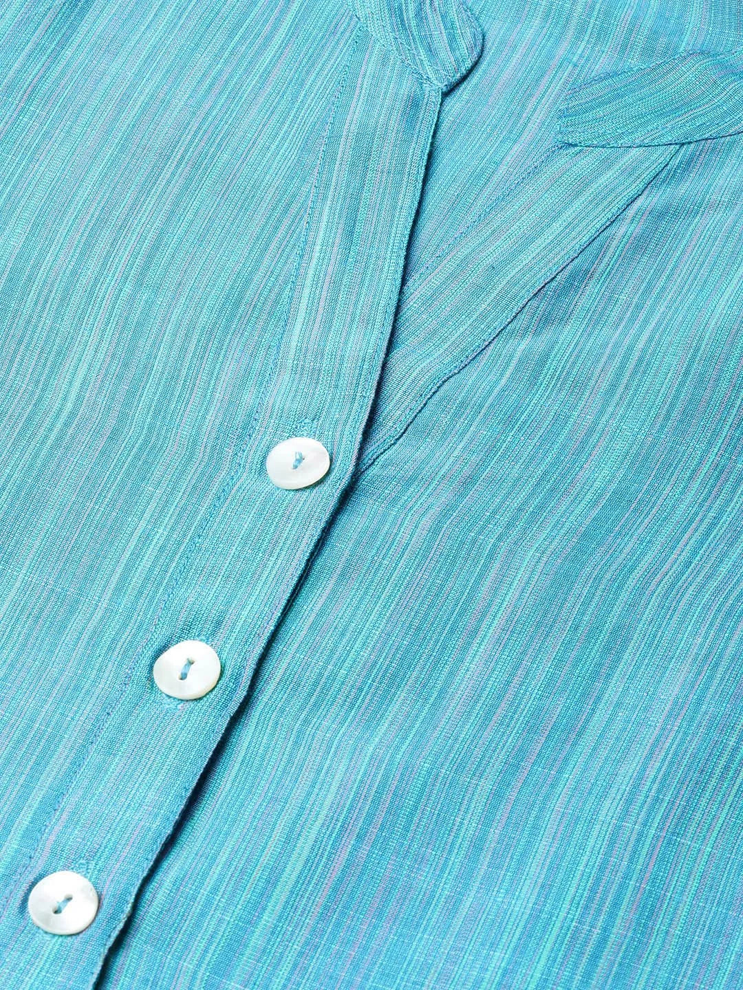 Purple Indian Kurta Set - Dupion Silk Jacquard Kurta for Women