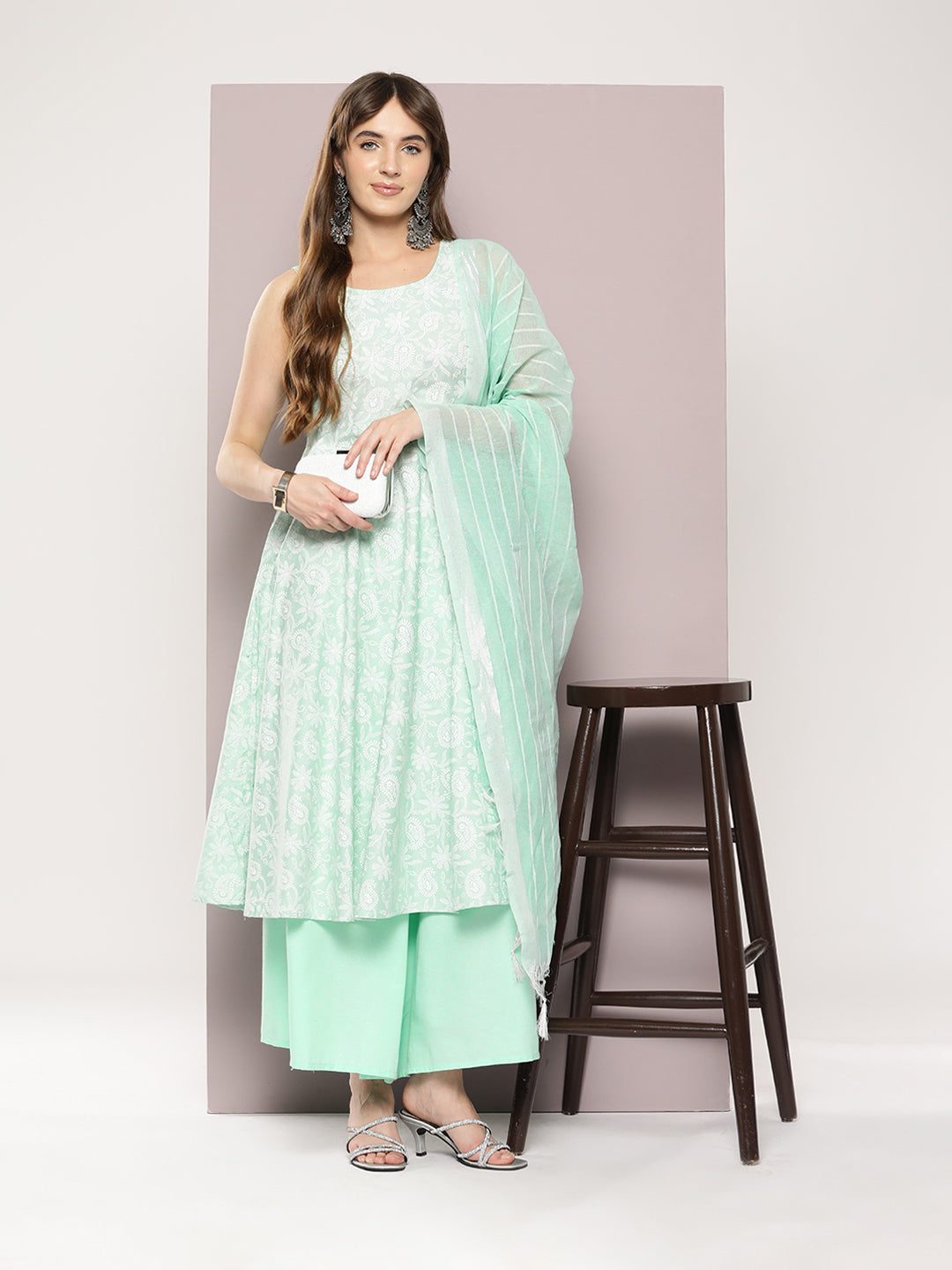 DesiQlo Women kurta sets - Green - JOKS_D56G_1546_Green_S