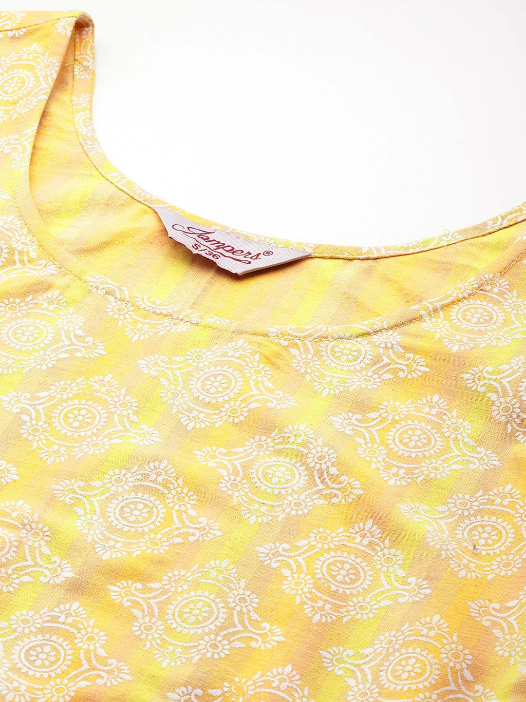 Grey & Peach Floral Kurta Set with Dupatta | Cotton Kurta Sets