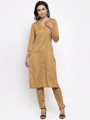 Women Blue & Green Self-Striped Kurta with Trousers & Floral Georgette Dupatta ( JOKS D3B 1310 Blue )-JOKS-D3B-1310