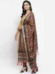 Embroidered Mirror Work Kurta With Trousers & Dupatta ( JOKS D34G 1503 Green )-JOKS-D34G-1503