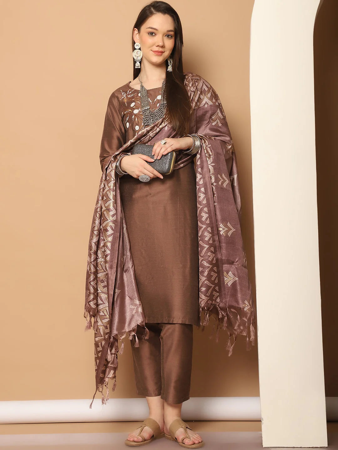 Green Printed Cotton Stylish Kurta Set with Dupatta |Women Kurta Sets