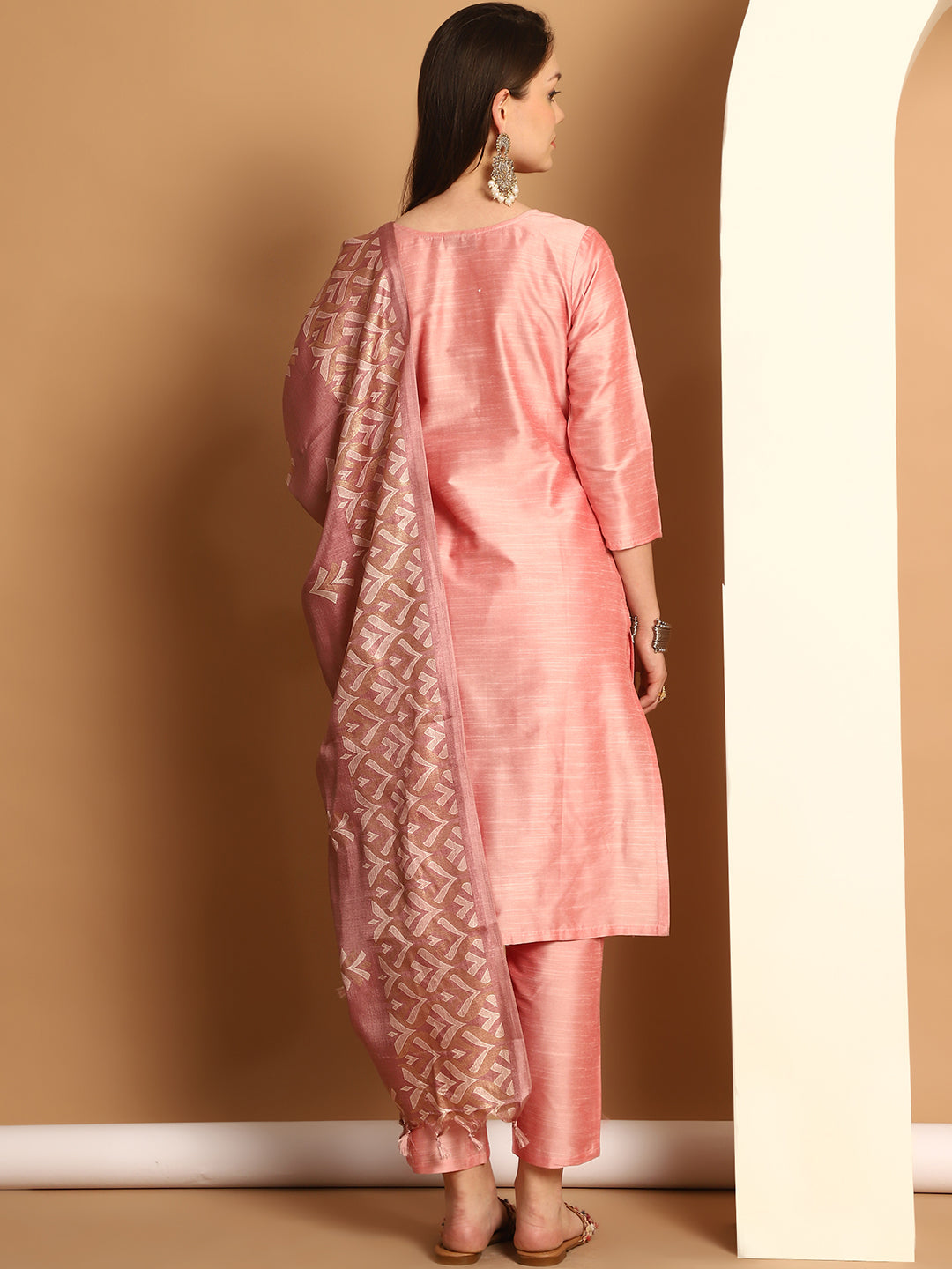 Red Printed Cotton Kurta Set with Dupatta | Indian Kurta Sets