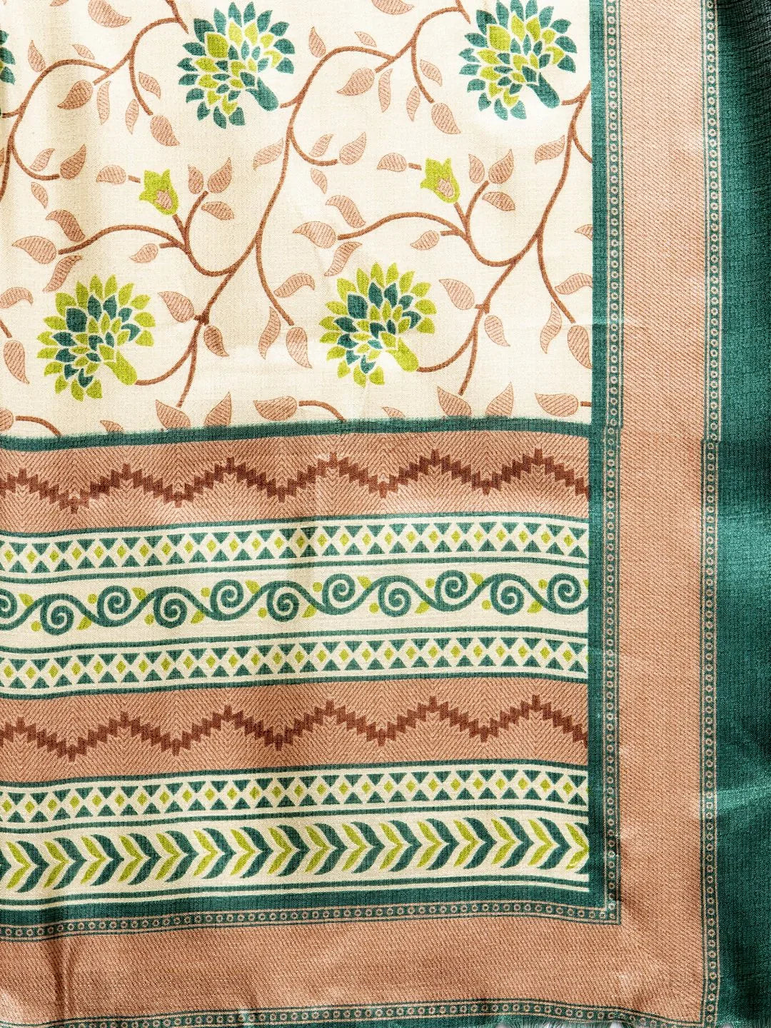 Embroidered Lime Anarkali Kurta Set with Printed Dupatta | JOKS