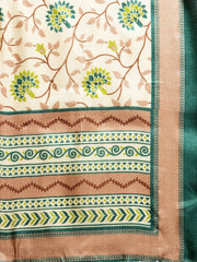 Embroidered falred kurta, printed dupatta with pants ( JOKS D34Y 1532 Lime )-JOKS-D34Y-1532