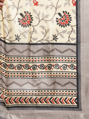 Printed Kurta with Trousers & With Dupatta ( JOKS D33M 1455 Grey )-JOKS-D33M-1455