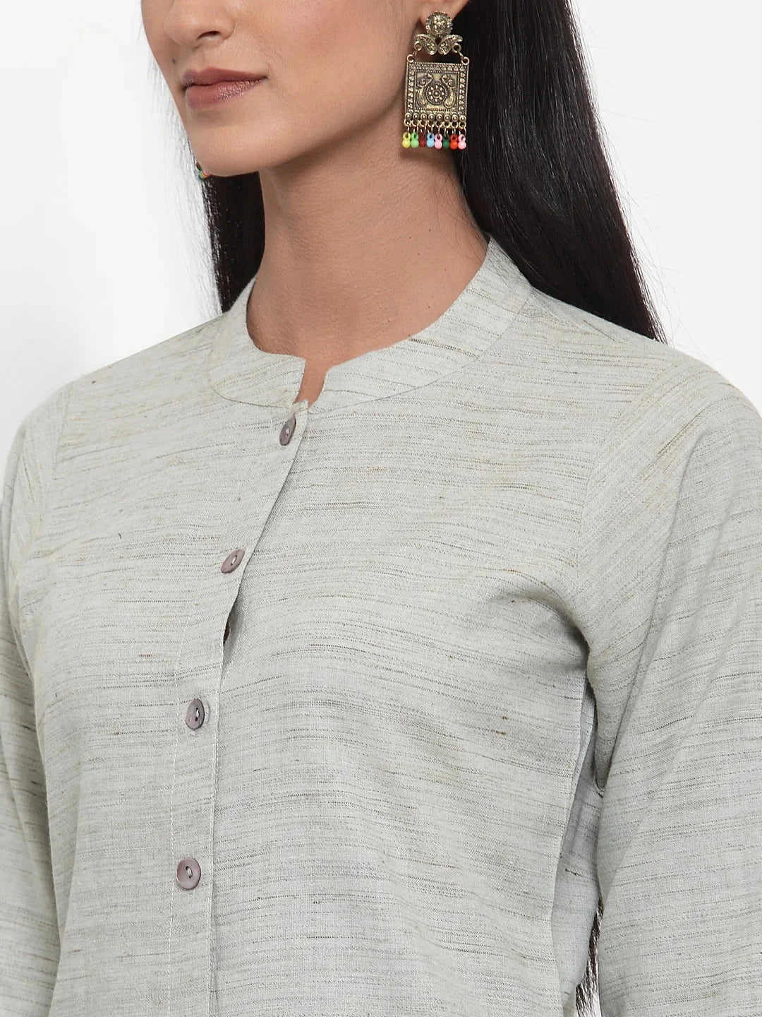 Brown Anarkali Kurta Set - Women's Indian Anarkali Kurta Online