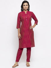 Women Mustard Solid Kurta with Trousers & Dupatta (JOKS D10B 1321 Mustard)