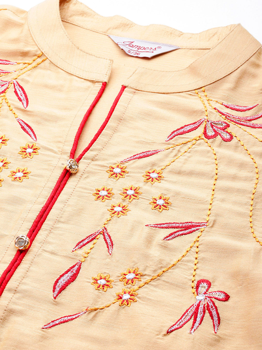 DesiQlo Women kurta sets - Gold