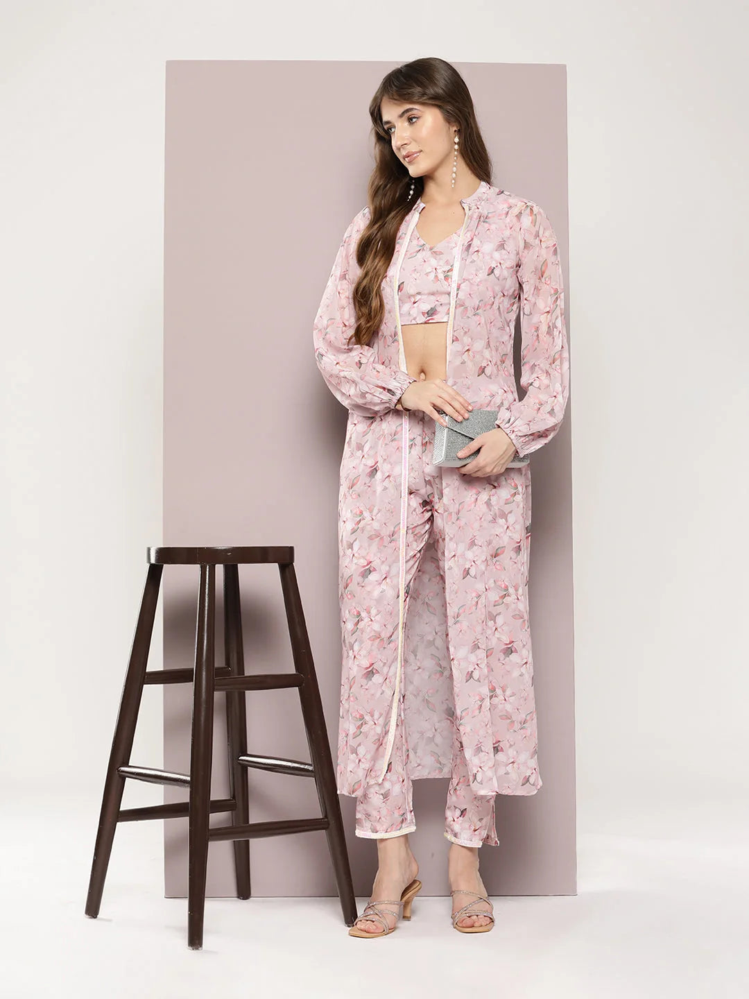 Sequin Shrug & Digital Print Kurta Set | Women's Indian Kurta ...