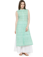Women Green Solid Straight Kurta ( JOK 1032 Green )-JOK-1032