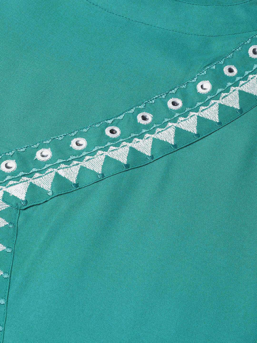 Rama Green Embroidered Kurta - Shop Women's Indian Kurta Online