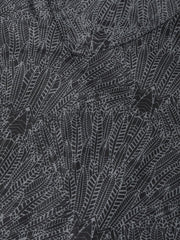 Women Charcoal Grey & Black Printed Straight Kurta ( JOK 1315 Grey )-JOK-1315