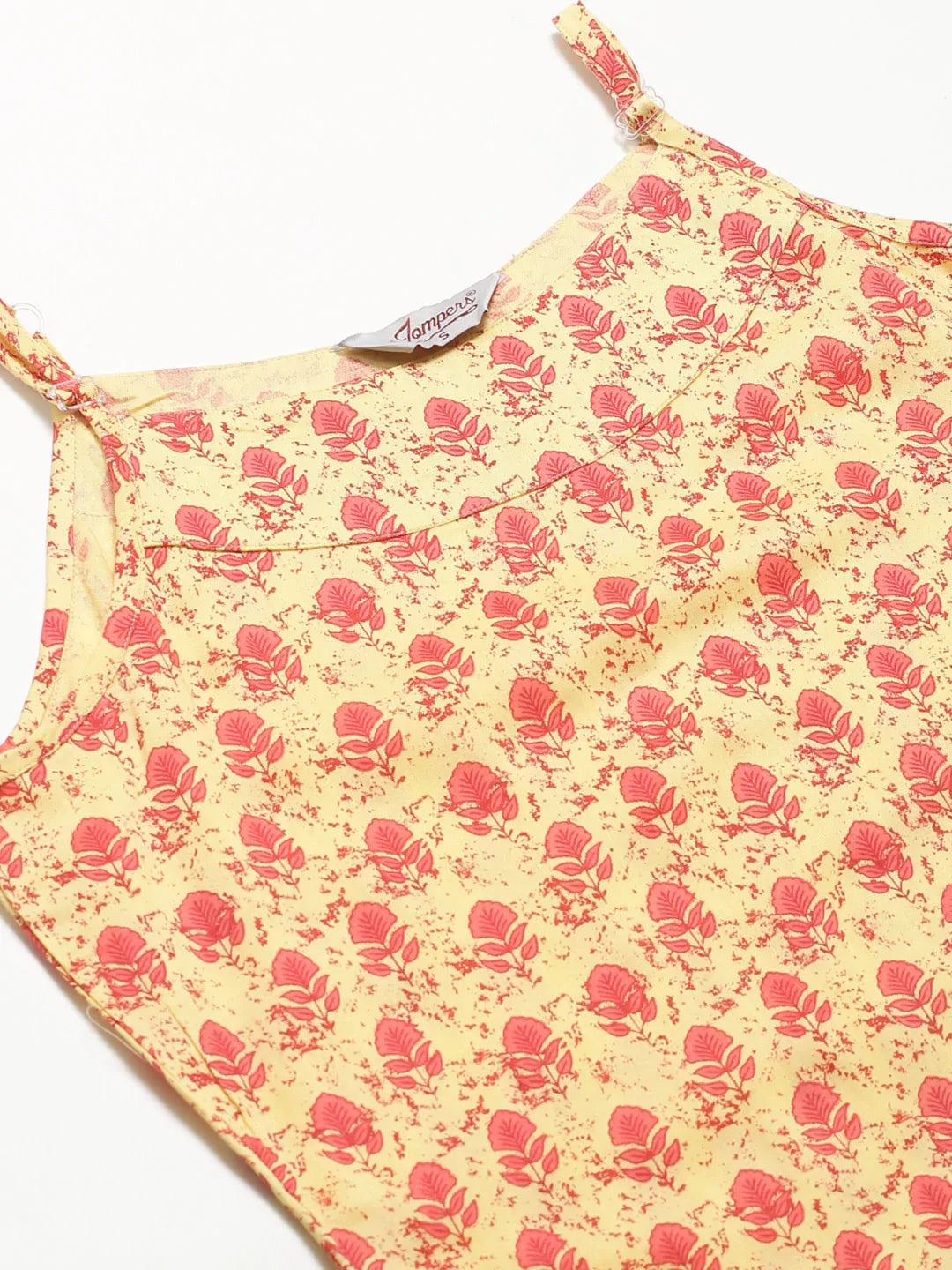 Yellow Printed Indian Kurta for Women | Straight Kurtas Online