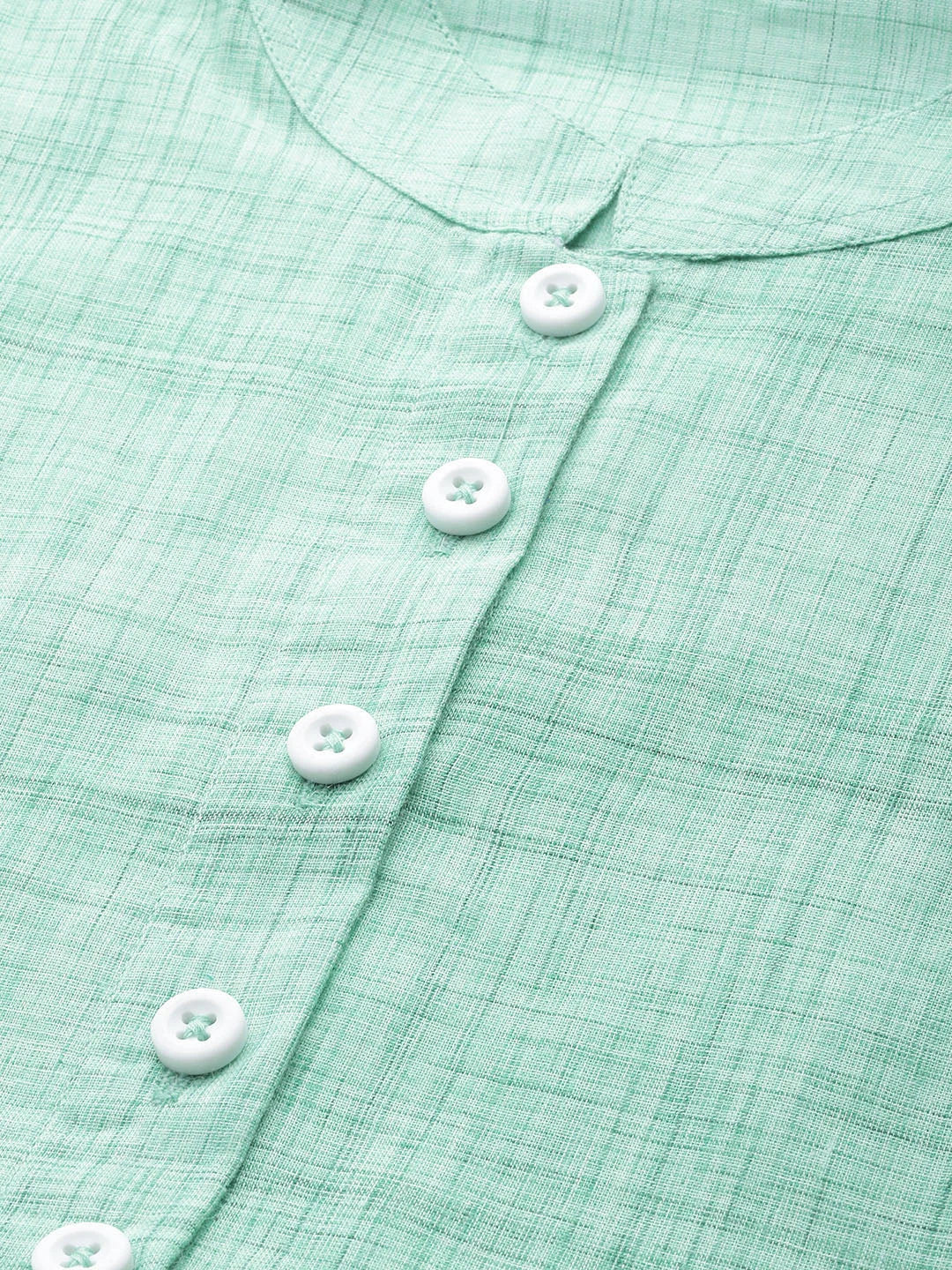Green Cotton Indian Kurta for Women | Straight Kurtas Online