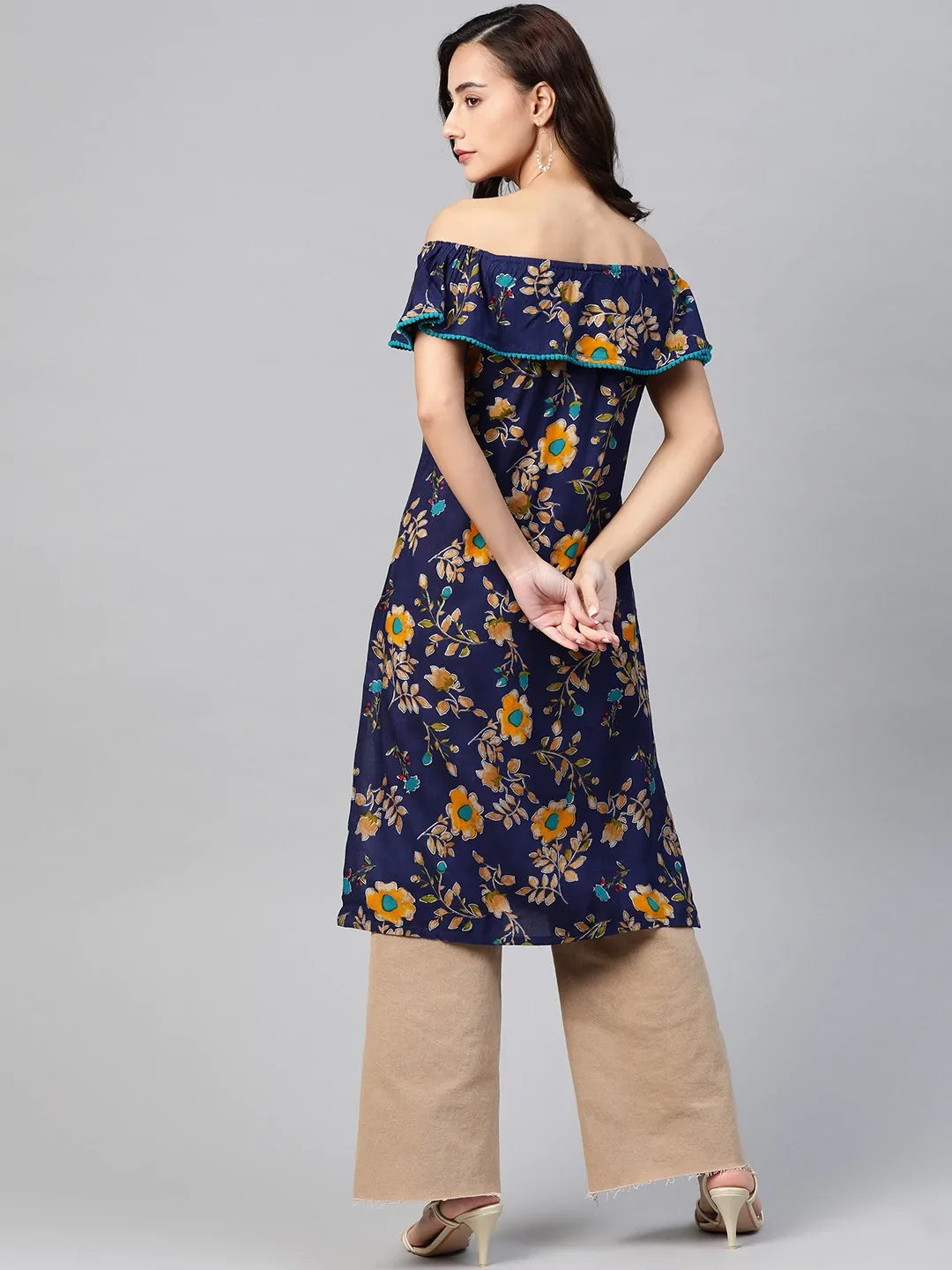 DesiQlo Women Kurta & Kurtis - Blue - JOK_1387_Navy_S