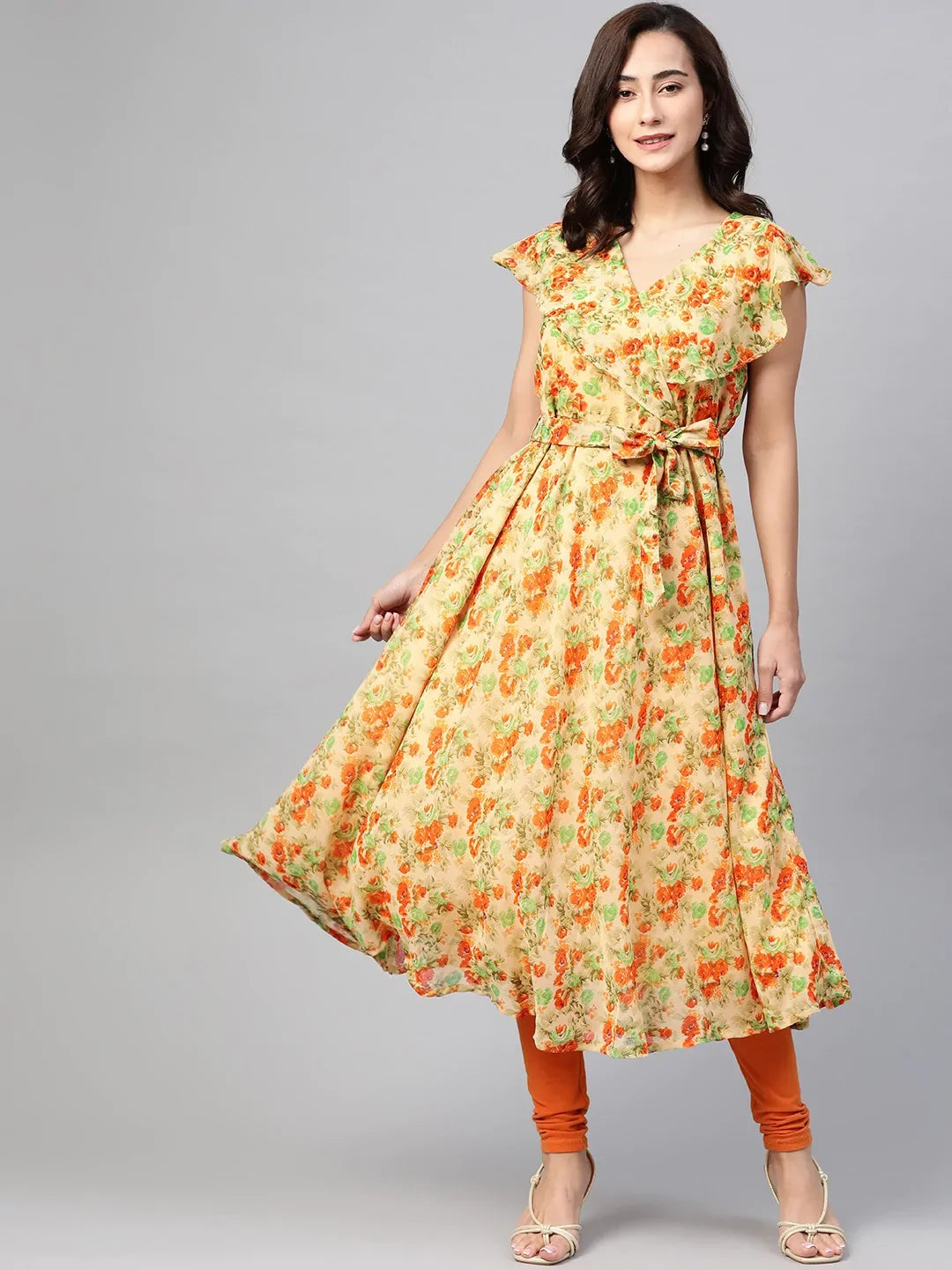 DesiQlo Women Kurta & Kurtis - Orange - JOK_1388_Orange_S