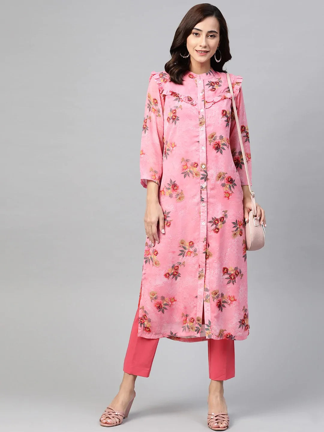 DesiQlo Women Kurta & Kurtis - Pink - JOK_1390_Pink_S