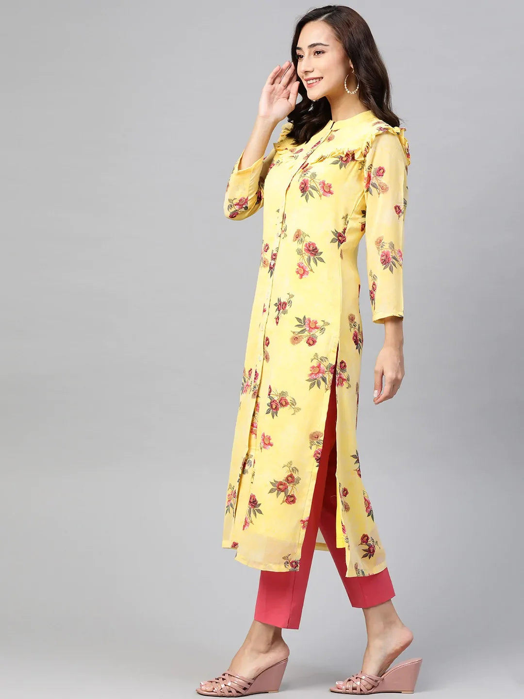 DesiQlo Women Kurta & Kurtis - Yellow - JOK_1390_Yellow_S