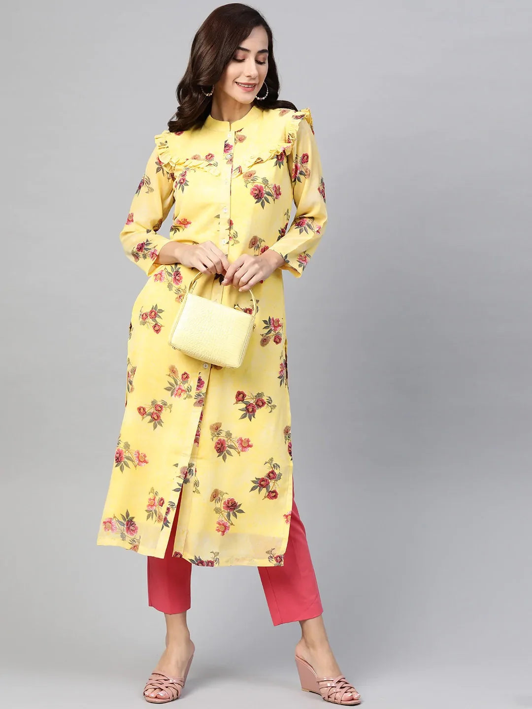 DesiQlo Women Kurta & Kurtis - Yellow - JOK_1390_Yellow_S