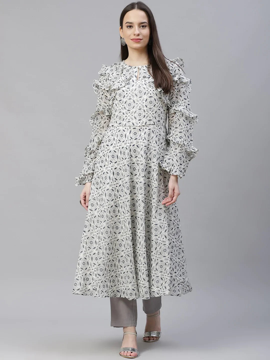 DesiQlo Women Kurta & Kurtis - White - JOK_1394_White_S