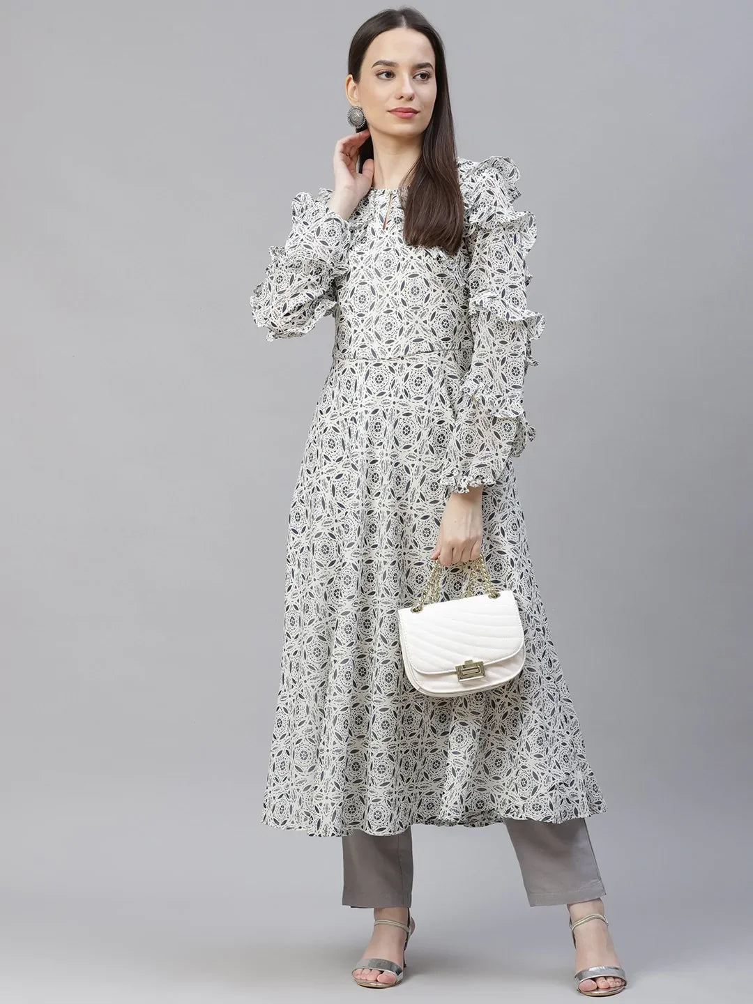 DesiQlo Women Kurta & Kurtis - White - JOK_1394_White_S