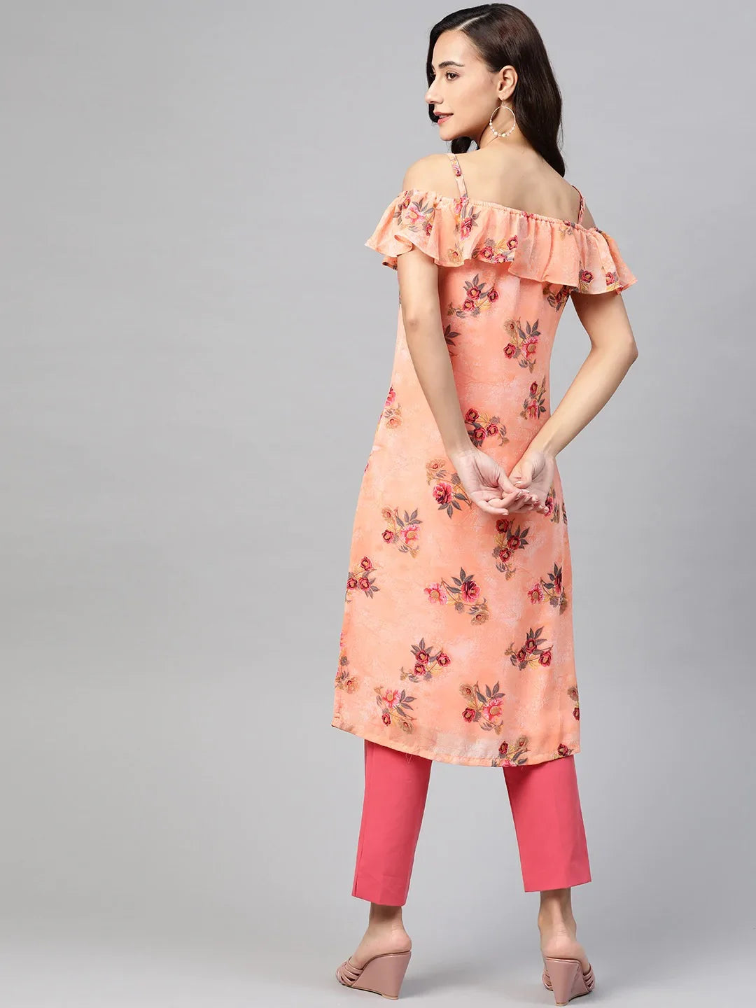 DesiQlo Women Kurta & Kurtis - Orange - JOK_1397_Orange_S