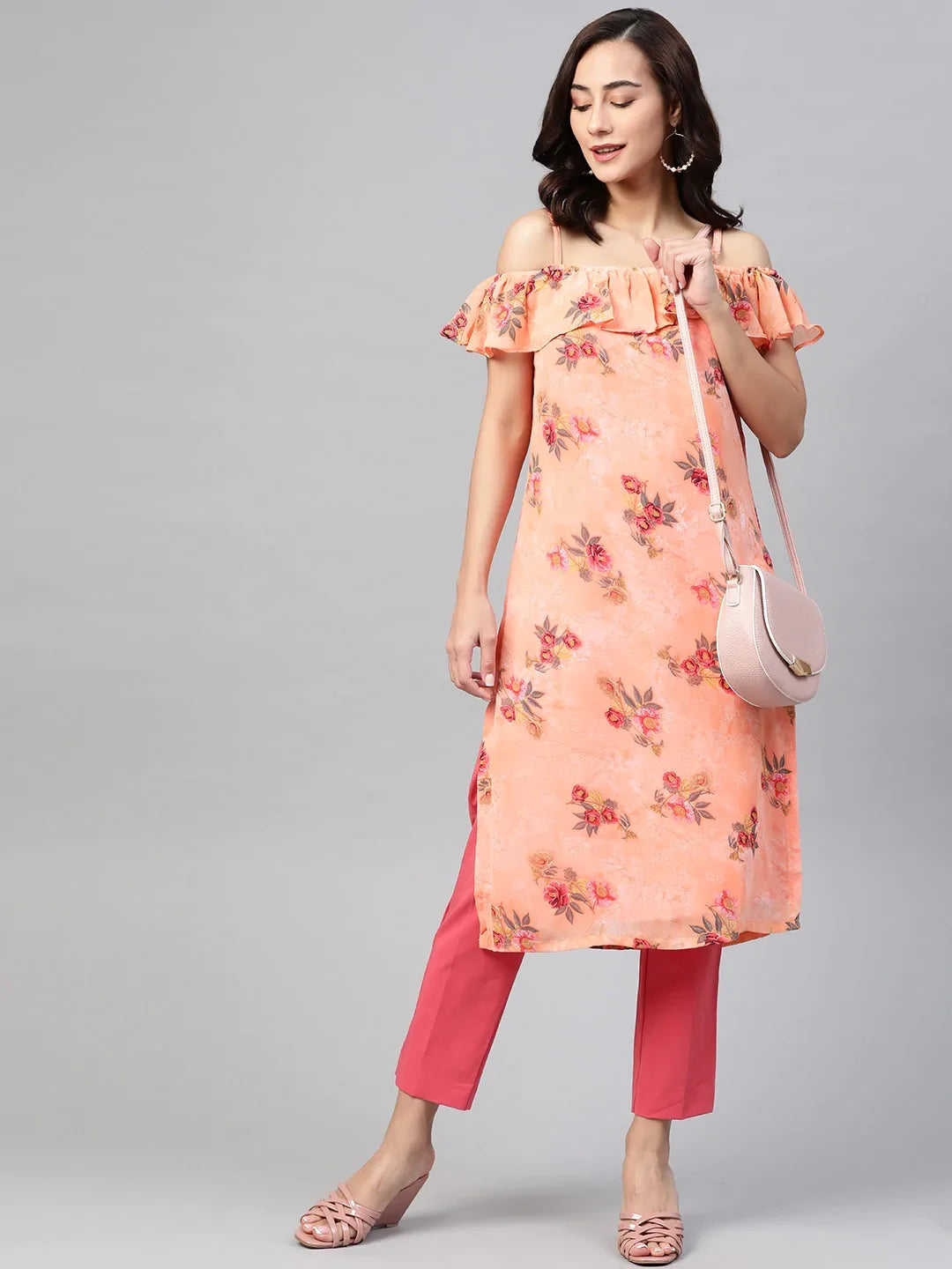 DesiQlo Women Kurta & Kurtis - Orange - JOK_1397_Orange_S