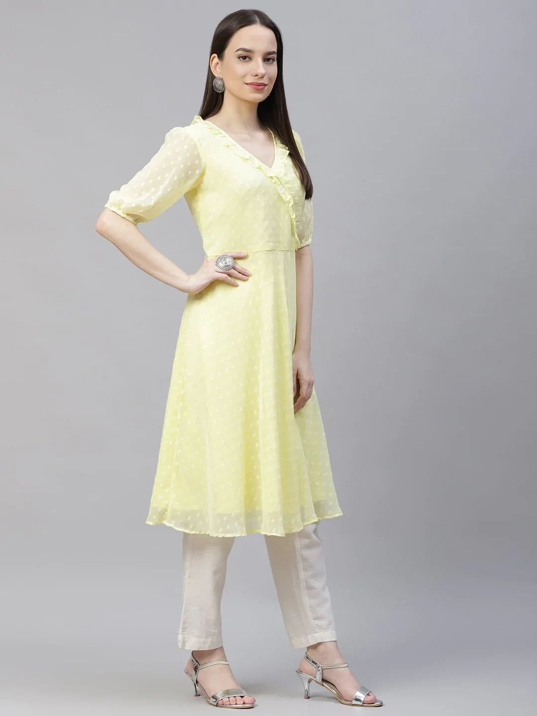 DesiQlo Women Kurta & Kurtis - Yellow - JOK_1403_Yellow_S