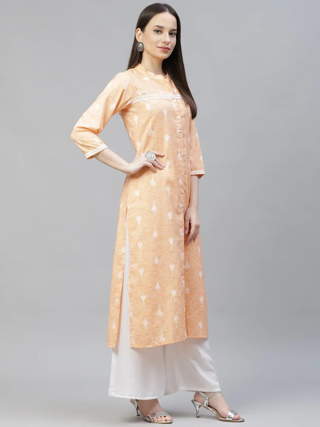 DesiQlo Women Kurta & Kurtis - Orange - JOK_1404_Orange_S