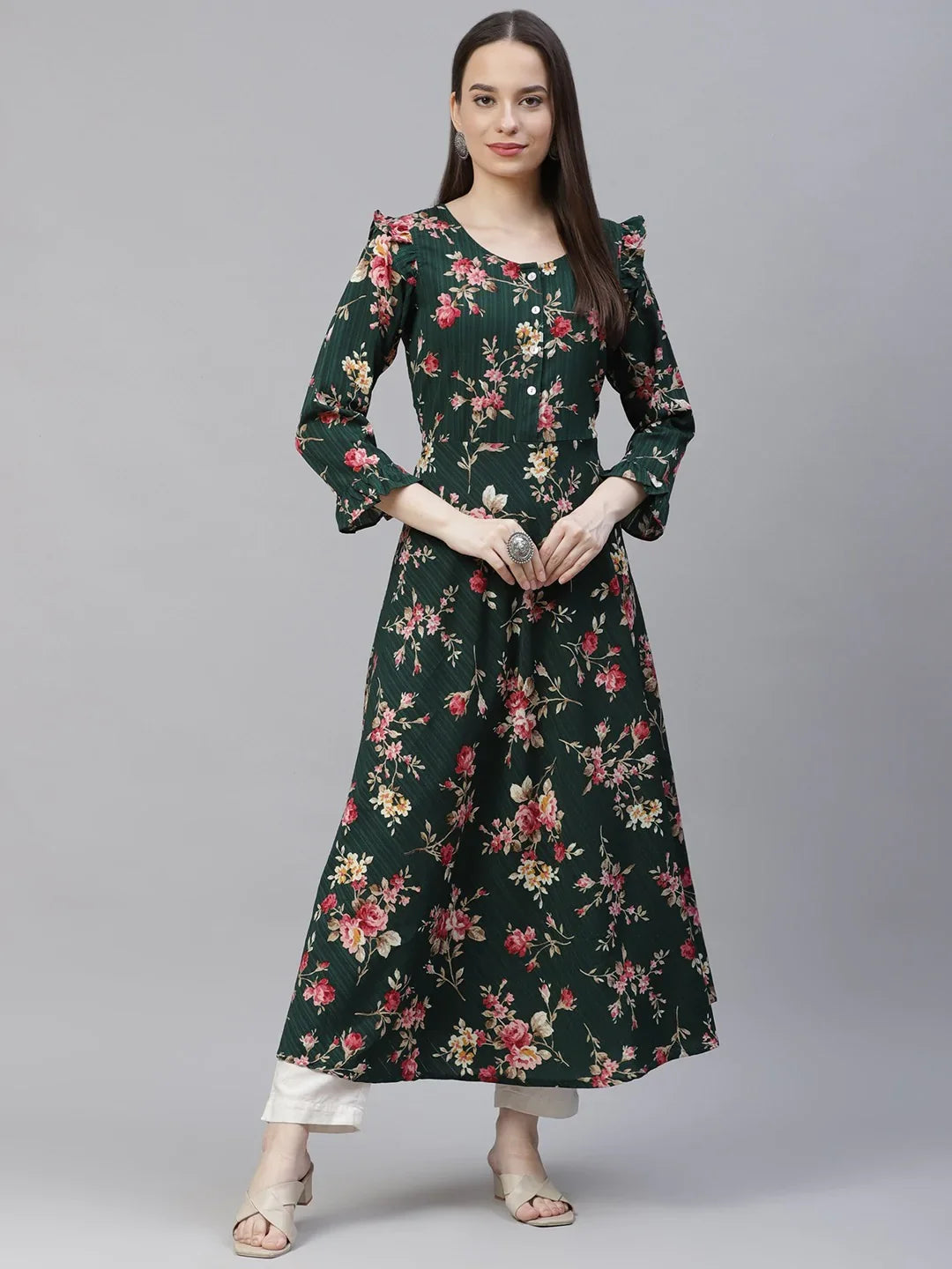 DesiQlo Women Kurta & Kurtis - Green - JOK_1405_Green_S
