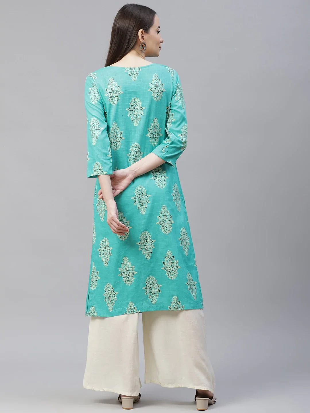 DesiQlo Women Kurta & Kurtis - Green - JOK_1408_Rama_S