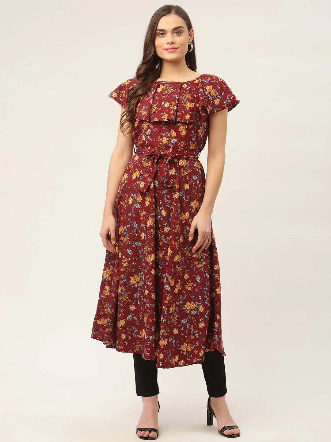 DesiQlo Women Kurta & Kurtis - Maroon - JOK_1420_Maroon_S