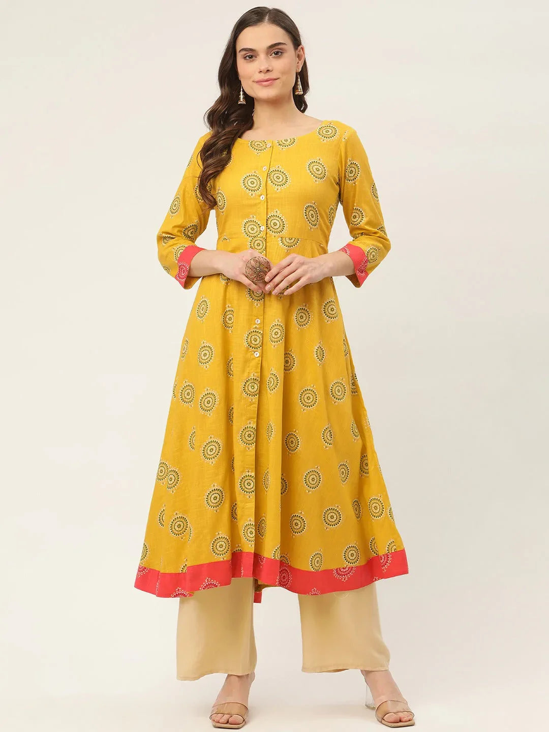 DesiQlo Women Kurta & Kurtis - Yellow - JOK_1425_Yellow_S
