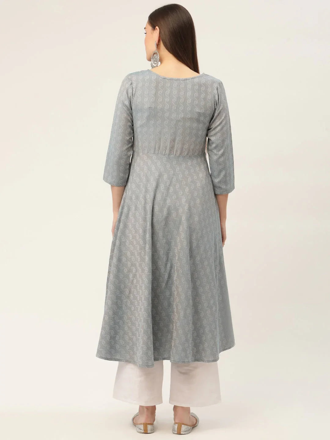 DesiQlo Women Kurta & Kurtis - Grey - JOK_1430_Grey_S