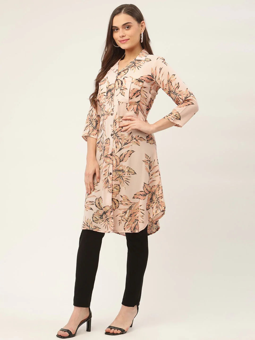 DesiQlo Women Kurta & Kurtis - Orange - JOK_1432_Peach_S