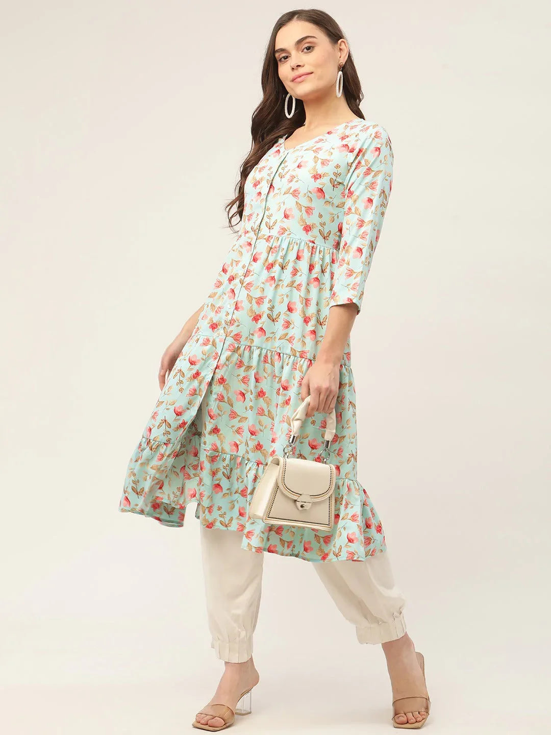 DesiQlo Women Kurta & Kurtis - Blue - JOK_1433_Sky_S