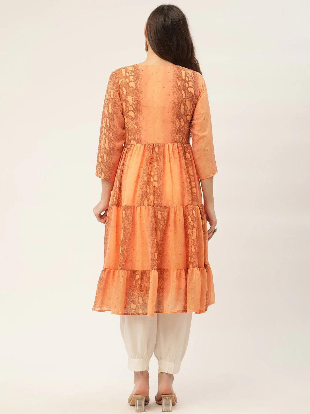DesiQlo Women Kurta & Kurtis - Orange - JOK_1435_Orange_S