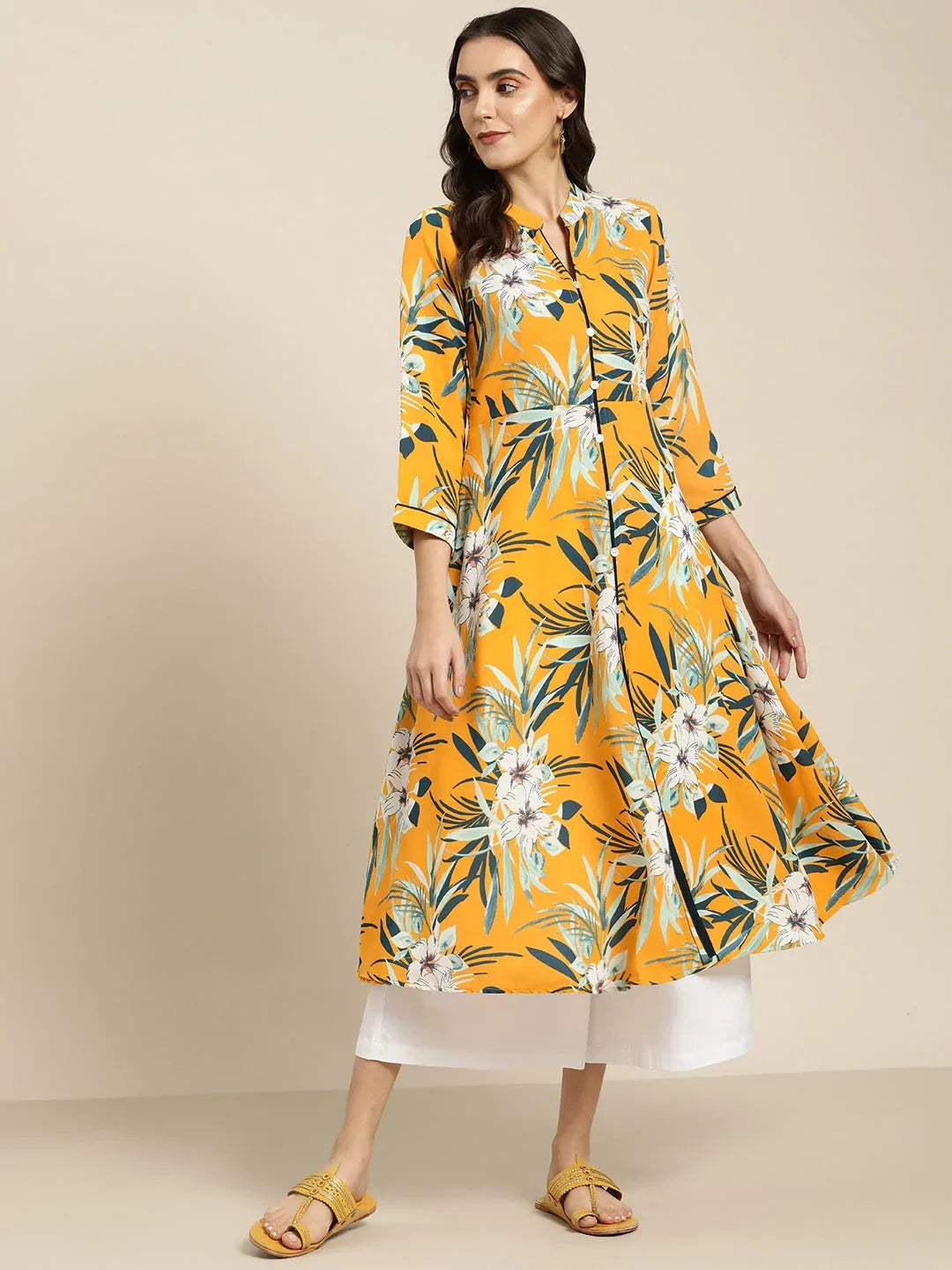 DesiQlo Women Kurta & Kurtis - Yellow - JOK_1437_Yellow_S