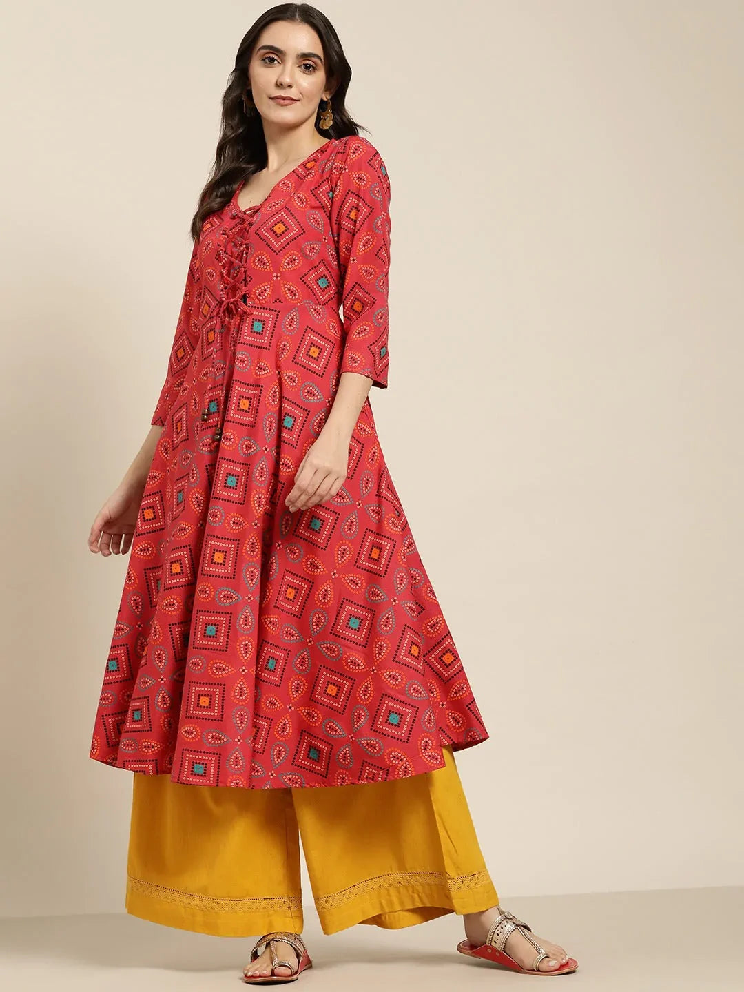 DesiQlo Women Kurta & Kurtis - Red - JOK_1439_Red_S