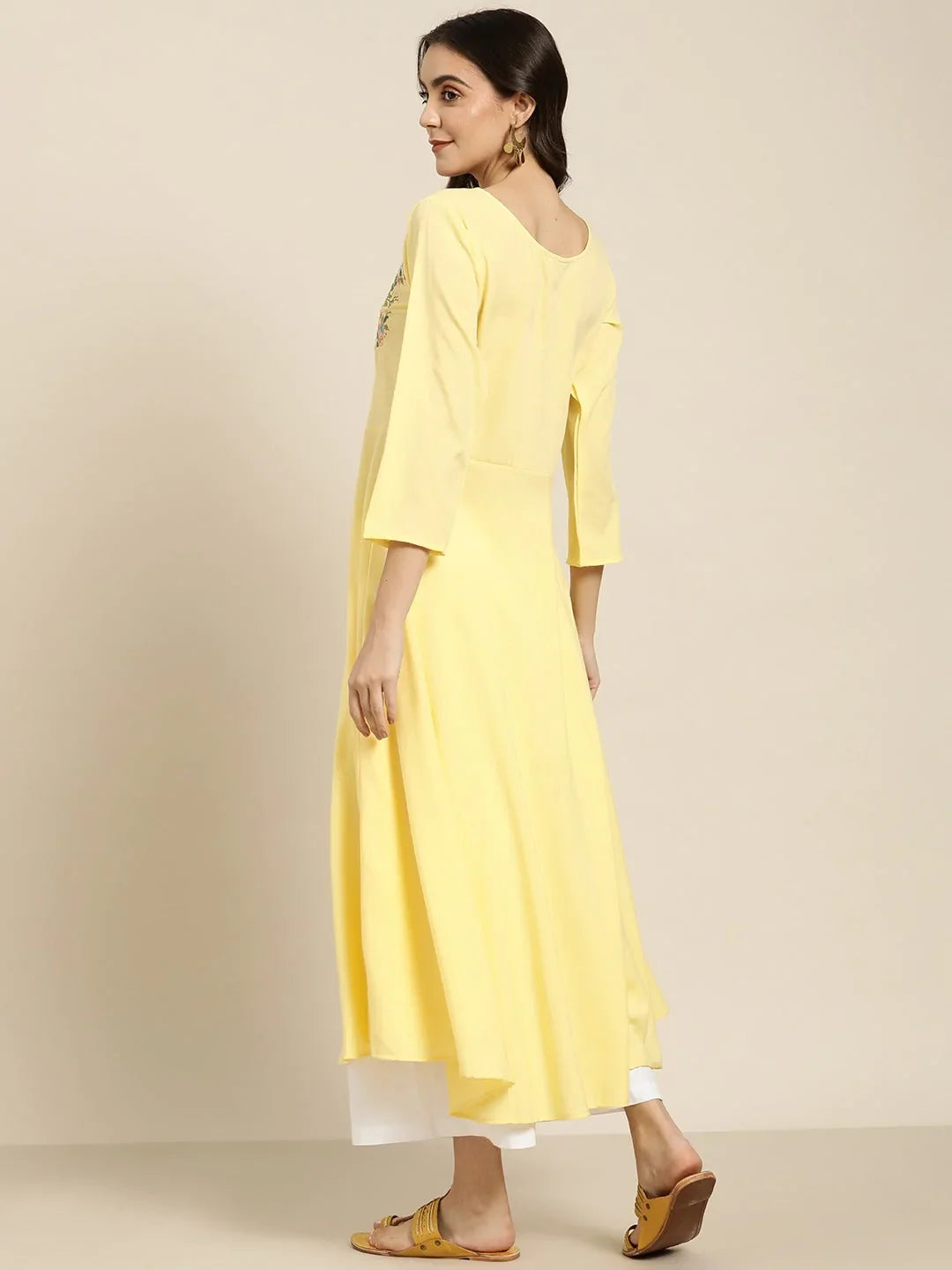DesiQlo Women Kurta & Kurtis - Yellow - JOK_1440_Yellow_S