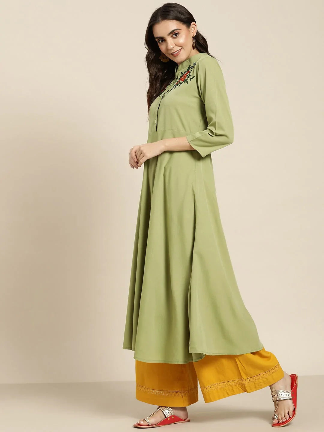 DesiQlo Women Kurta & Kurtis - Green - JOK_1441_Green_S